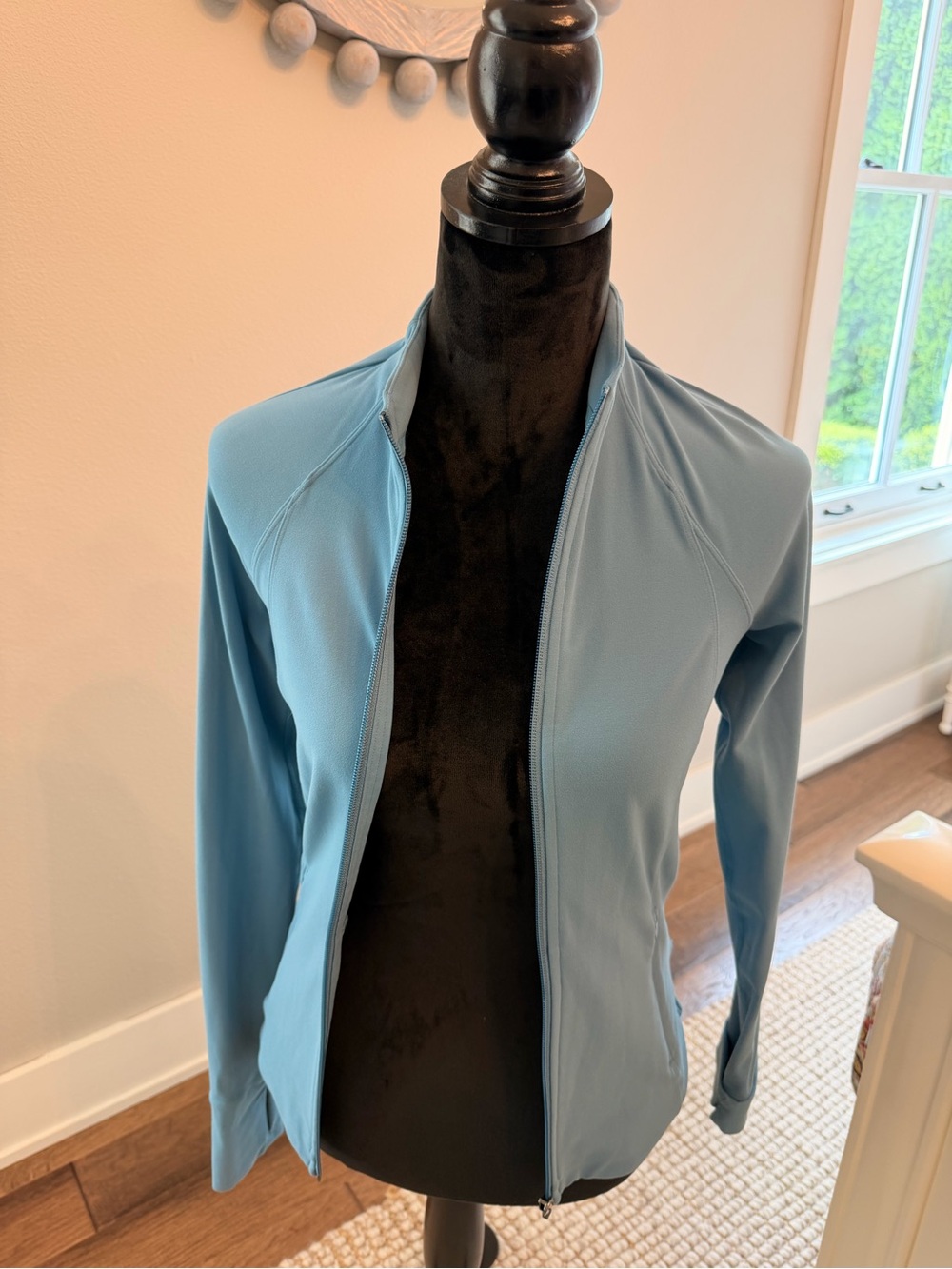 Athleta Light Blue Full-Zip Jacket